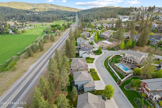 13408 E Copper River Ln, Spokane, WA 99206 - aerial view of property's location featuring nearby suburban area and a heavily wooded area