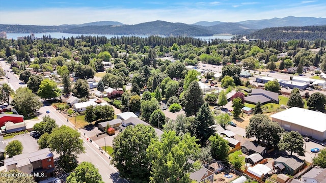 1505 N 3rd, Coeur Dalene, ID 83814 - aerial view of residential area with a water and mountain view