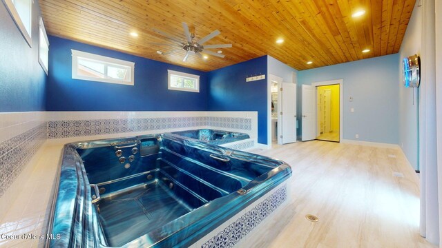 1121 E Indiana Ave, Coeur Dalene, ID 83814 - view of pool featuring a ceiling fan