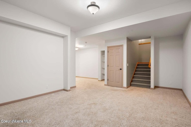 2848 N O Connor Blvd, Post Falls, ID 83854 - finished below grade area featuring stairway and carpet