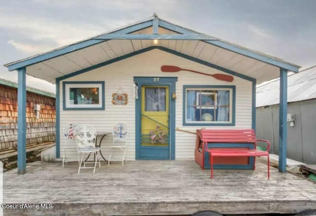 16946 E Jds E Dock 27, Bayview, ID 83803 - back of house featuring a deck
