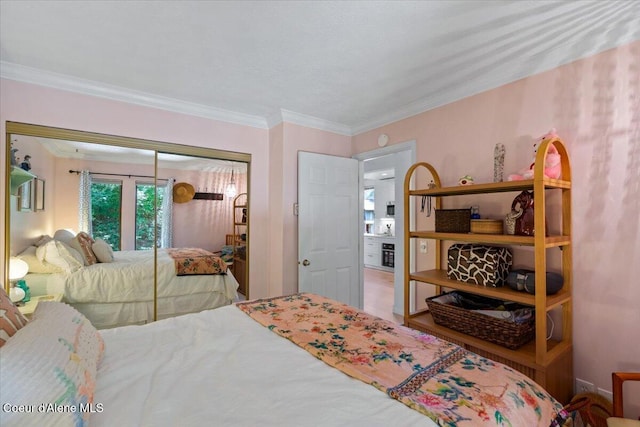 5276 W Racquet Rd Unit 9, Rathdrum, ID 83858 - bedroom with a closet and crown molding