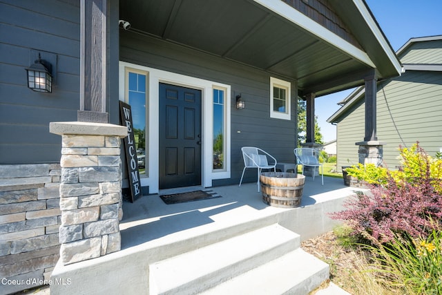2499 N N Side Saddle Ln, Post Falls, ID 83854 - entrance to property with covered porch