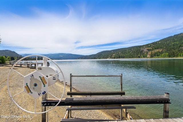 527 W Seneacquoteen, Priest River, ID 83856 - dock area with a water and mountain view and a forest view