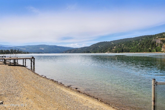 527 W Seneacquoteen, Priest River, ID 83856 - dock area with a water and mountain view and a forest view