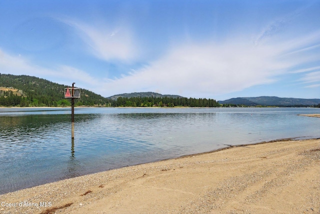 527 W Seneacquoteen, Priest River, ID 83856 - water view with a mountain backdrop
