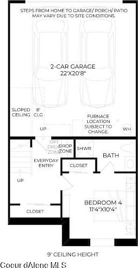 2728 W Lumber Ln Unit 11, Coeur Dalene, ID 83814 - view of floor plan / room layout