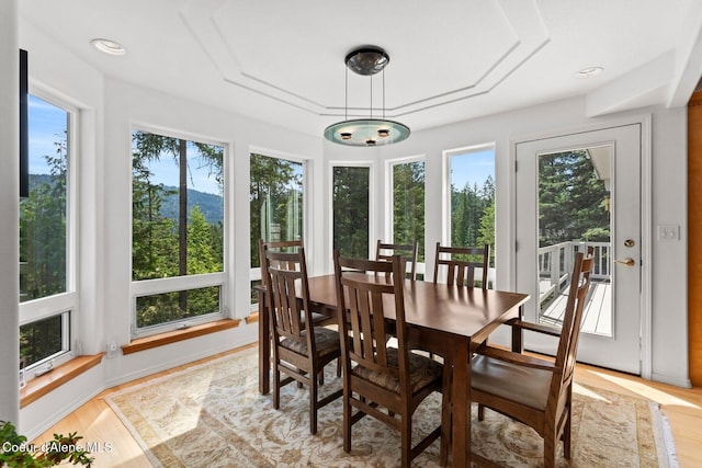 38 S Quail Run Unit B, Sandpoint, ID 83864 - dining area with light wood-type flooring