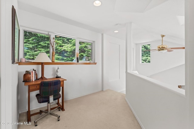 38 S Quail Run Unit B, Sandpoint, ID 83864 - office area with carpet flooring and recessed lighting