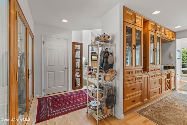 38 S Quail Run Unit B, Sandpoint, ID 83864 - entryway with light wood-style flooring and recessed lighting