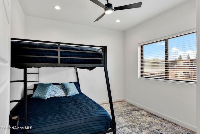 114 E Hattie, Coeur Dalene, ID 83814 - bedroom with recessed lighting and a ceiling fan
