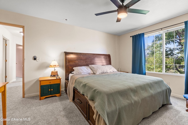 703 W Angus Ct, Post Falls, ID 83854 - carpeted bedroom featuring baseboards and ceiling fan