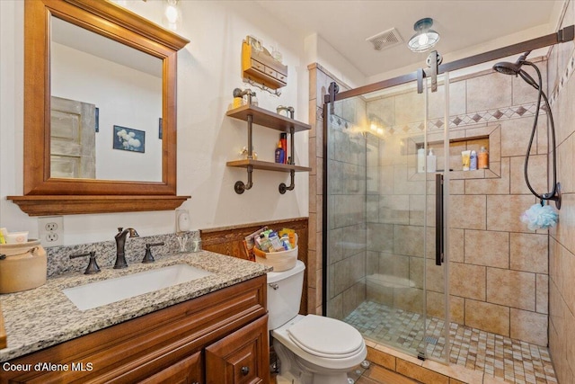 3297 Minaloosa Valley Rd, Plummer, ID 83851 - bathroom with vanity and a shower stall