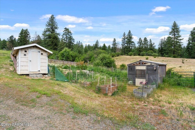 3297 Minaloosa Valley Rd, Plummer, ID 83851 - view of yard with a shed and a garden