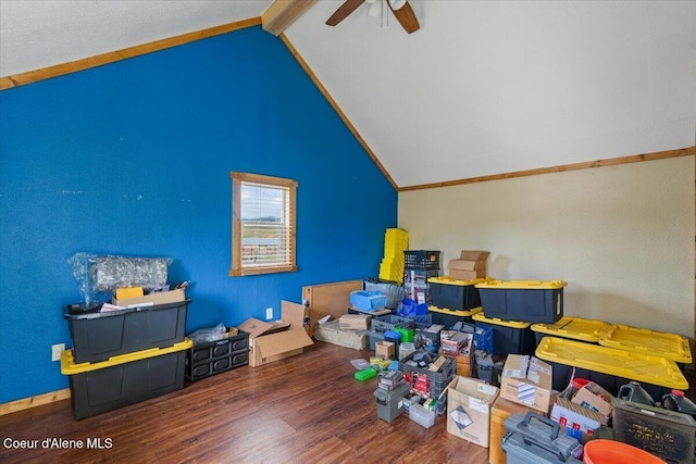 3297 Minaloosa Valley Rd, Plummer, ID 83851 - bonus room featuring a ceiling fan and wood finished floors