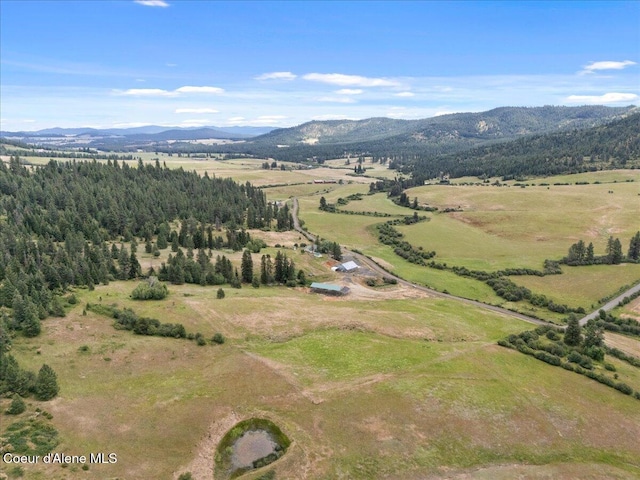 3297 Minaloosa Valley Rd, Plummer, ID 83851 - aerial view of sparsely populated area featuring a mountainous background