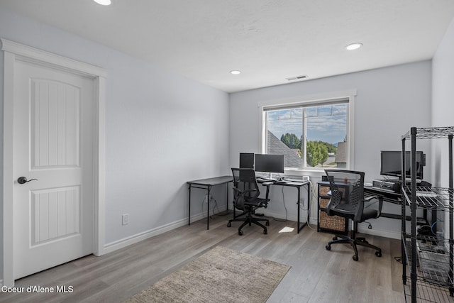 9433 N Justice Way, Hayden, ID 83835 - office space featuring wood finished floors and recessed lighting