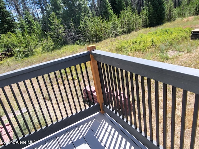 29222 N 1st St, Athol, ID 83801 - wooden terrace with a forest view