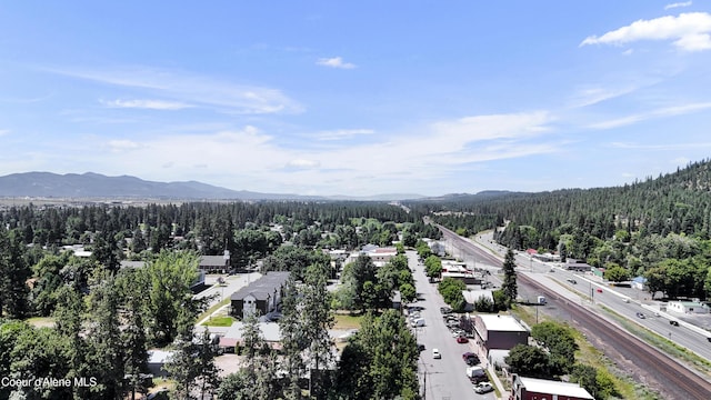 13388 N Polaris St, Rathdrum, ID 83858 - drone / aerial view of a heavily wooded area and mountains