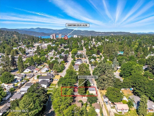 1613 E Coeur D Alene Ave, Coeur Dalene, ID 83814 - view of property location featuring property boundaries highlighted and mountains