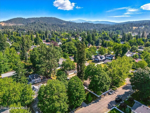1613 E Coeur D Alene Ave, Coeur Dalene, ID 83814 - view of property location with a forest and a mountain backdrop