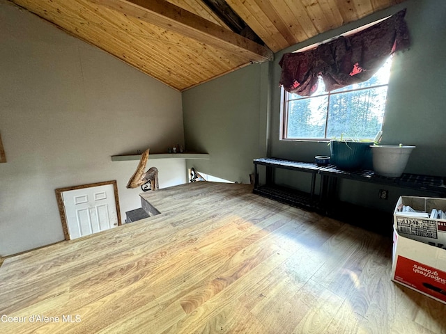 1484 W Elkhorn Meadows Rd, Fernwood, ID 83830 - additional living space with wood finished floors and wood ceiling