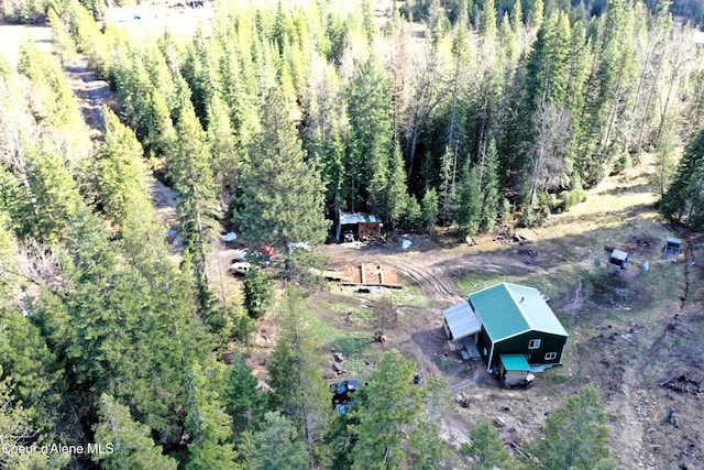 1484 W Elkhorn Meadows Rd, Fernwood, ID 83830 - aerial overview of property's location featuring a forest