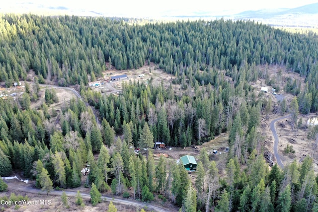1484 W Elkhorn Meadows Rd, Fernwood, ID 83830 - aerial view of property's location with a heavily wooded area