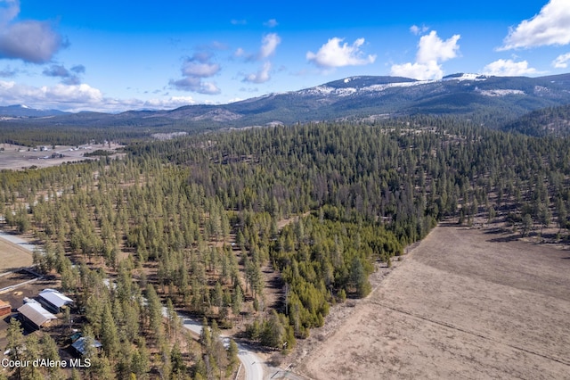 5341 Hoo Doo Loop, Oldtown, ID 83822 - bird's eye view of a heavily wooded area and a mountain backdrop