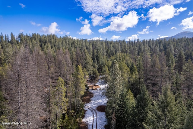 5341 Hoo Doo Loop, Oldtown, ID 83822 - drone / aerial view of a heavily wooded area and a mountainous background