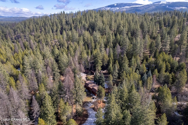5341 Hoo Doo Loop, Oldtown, ID 83822 - aerial view of a heavily wooded area and a mountainous background