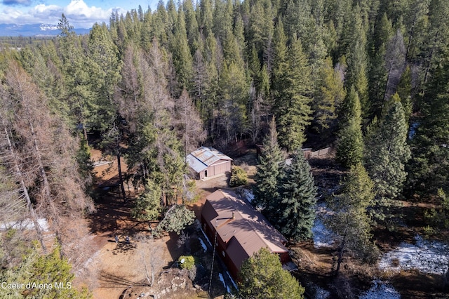 5341 Hoo Doo Loop, Oldtown, ID 83822 - view from above of property with a forest