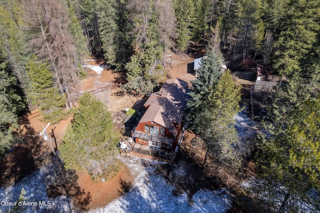5341 Hoo Doo Loop, Oldtown, ID 83822 - view from above of property featuring a forest