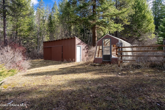 5341 Hoo Doo Loop, Oldtown, ID 83822 - view of yard featuring an outbuilding