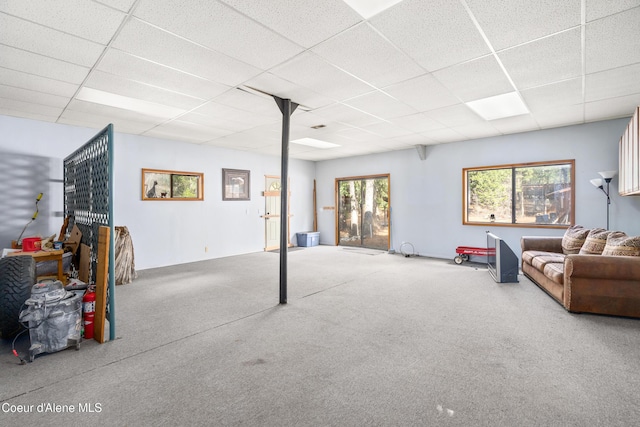 5341 Hoo Doo Loop, Oldtown, ID 83822 - living room with a paneled ceiling and carpet floors