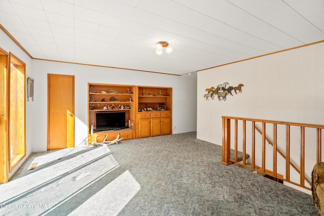 5341 Hoo Doo Loop, Oldtown, ID 83822 - living room with carpet flooring and ornamental molding