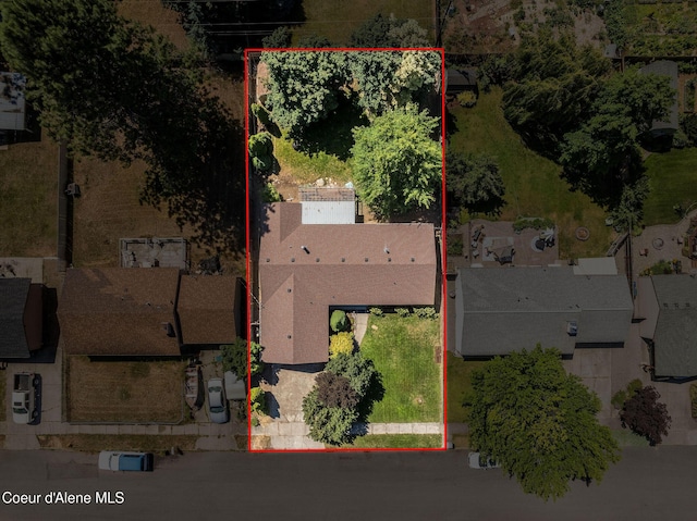 1814 E Jenny Lynn Ln, Coeur Dalene, ID 83815 - view of property location with property boundaries highlighted