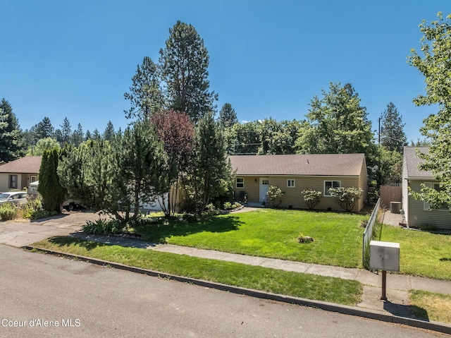 1814 E Jenny Lynn Ln, Coeur Dalene, ID 83815 - view of front of property featuring crawl space and a front yard