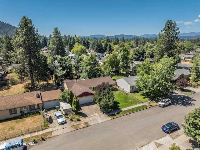 1814 E Jenny Lynn Ln, Coeur Dalene, ID 83815 - aerial perspective of suburban area featuring a mountain backdrop