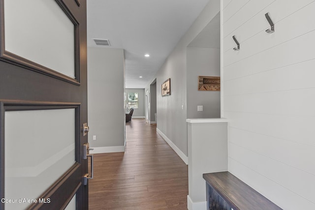838 N Government Way, Coeur Dalene, ID 83814 - hallway featuring recessed lighting and wood finished floors