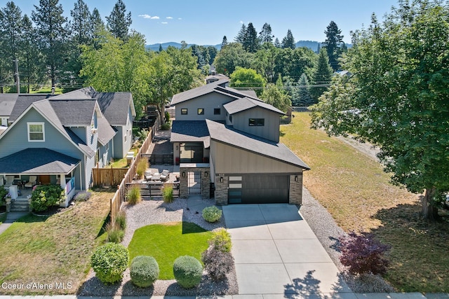 838 N Government Way, Coeur Dalene, ID 83814 - view from above of property with a mountain backdrop