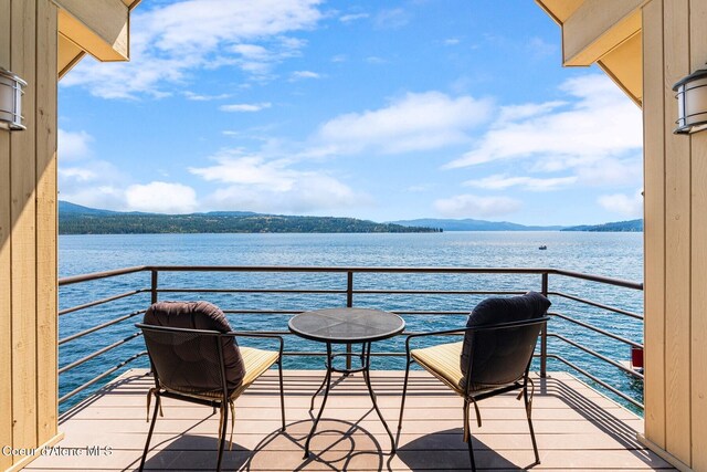 1750 W Valhalla Rd, Coeur Dalene, ID 83814 - balcony featuring a water and mountain view