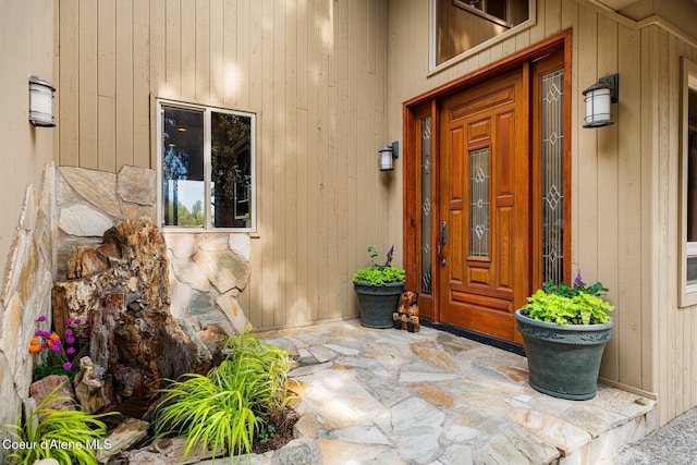 1750 W Valhalla Rd, Coeur Dalene, ID 83814 - view of exterior entry with stone siding