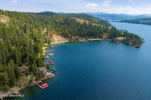 1750 W Valhalla Rd, Coeur Dalene, ID 83814 - aerial view of a water and mountain view and a forest