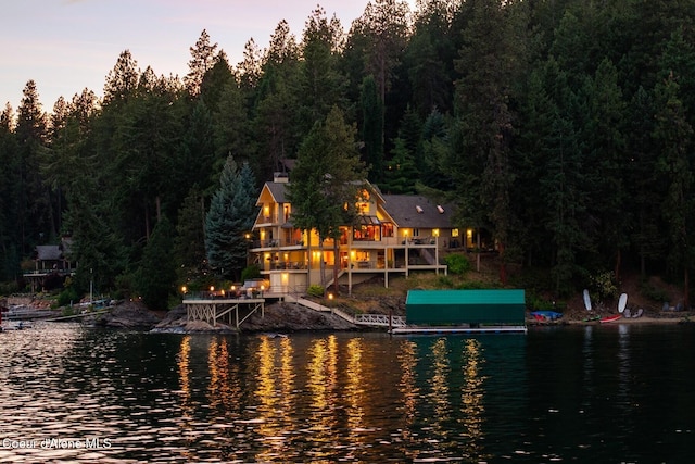 1750 W Valhalla Rd, Coeur Dalene, ID 83814 - water view with a boat dock
