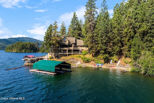 1750 W Valhalla Rd, Coeur Dalene, ID 83814 - dock with a water view and a wooded view