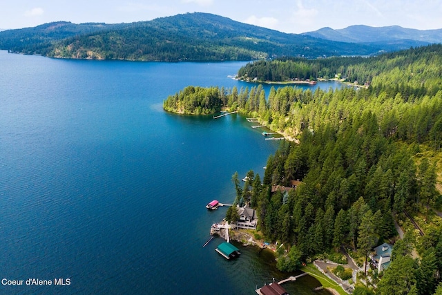 1750 W Valhalla Rd, Coeur Dalene, ID 83814 - aerial view of a water and mountain view
