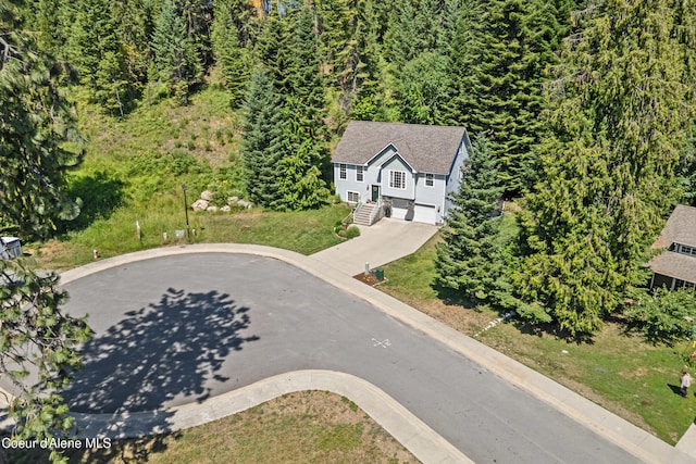187 White Way, Priest River, ID 83856 - aerial view of property and surrounding area featuring a forest