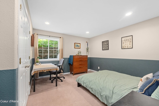 187 White Way, Priest River, ID 83856 - carpeted bedroom with recessed lighting and an office area