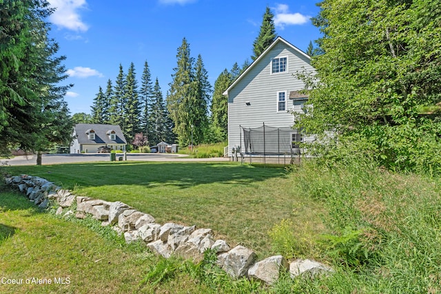187 White Way, Priest River, ID 83856 - view of green lawn with a trampoline